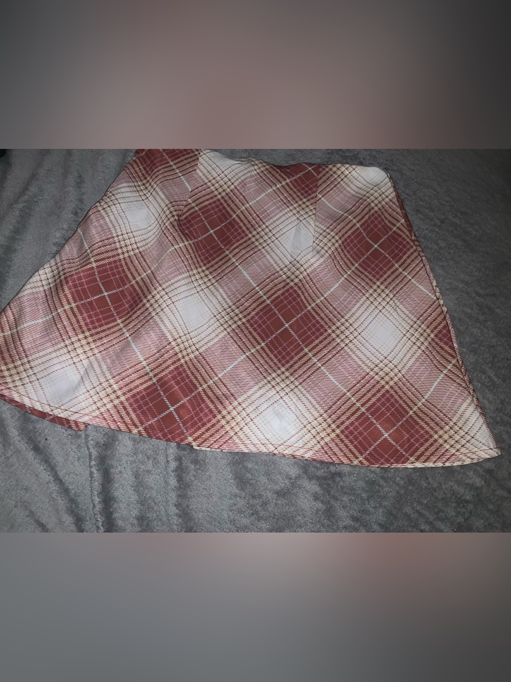 Forever 21 Pink and Cream Plaid Mini Skirt